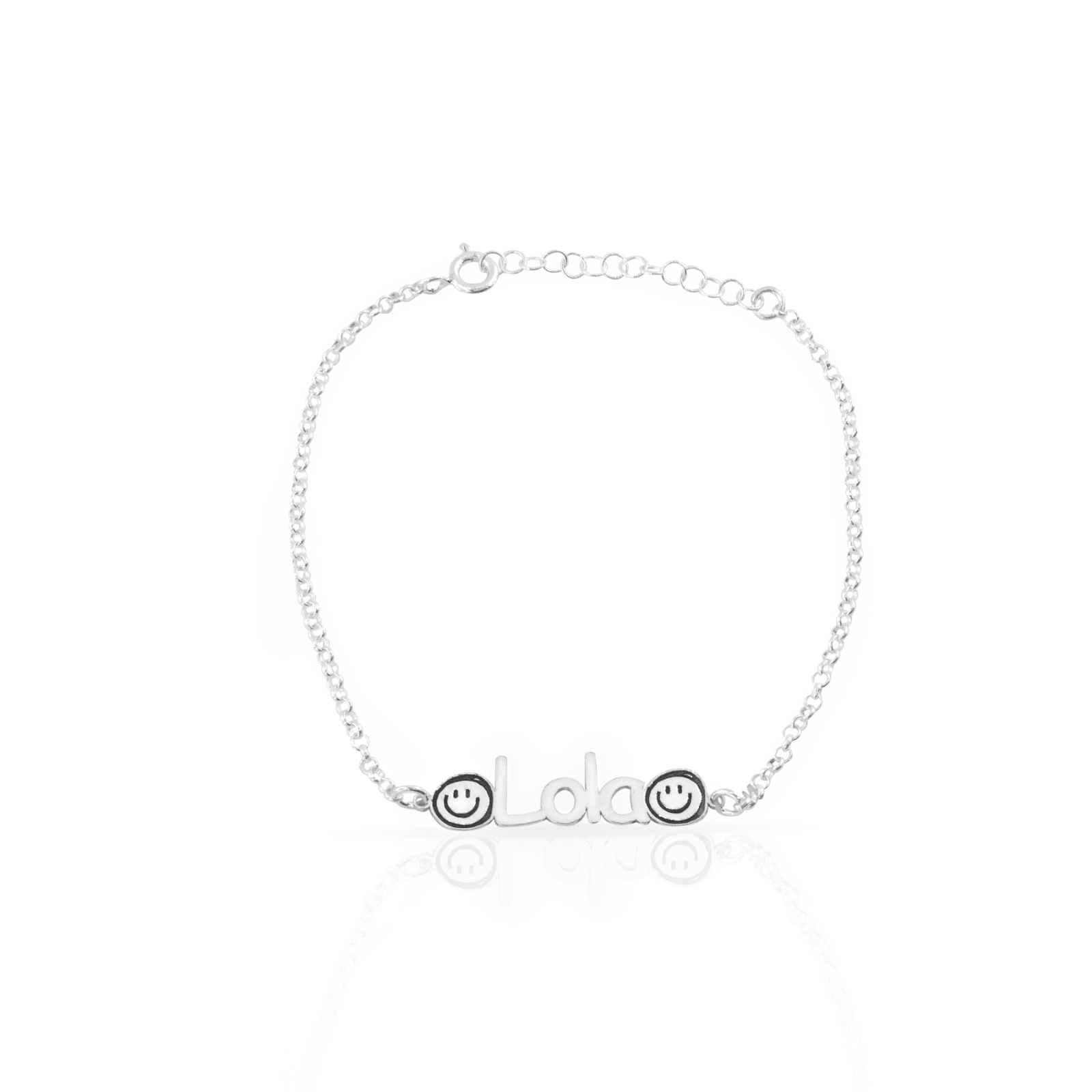 Pulsera de plata personalizada con nombre ATAATA