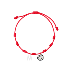 Pulsera de hilo rojo con 7 nudos de protección y plata de ley 925, personalizada con inicial